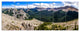 Rocky Mountains Panorama, Landscape Canvas Art Print, 70"x28", 6 Panels