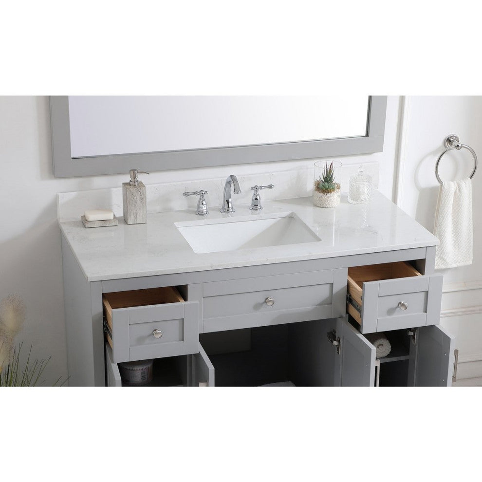 Elegant Decor Bathroom Vanity Backsplash Calacatta White