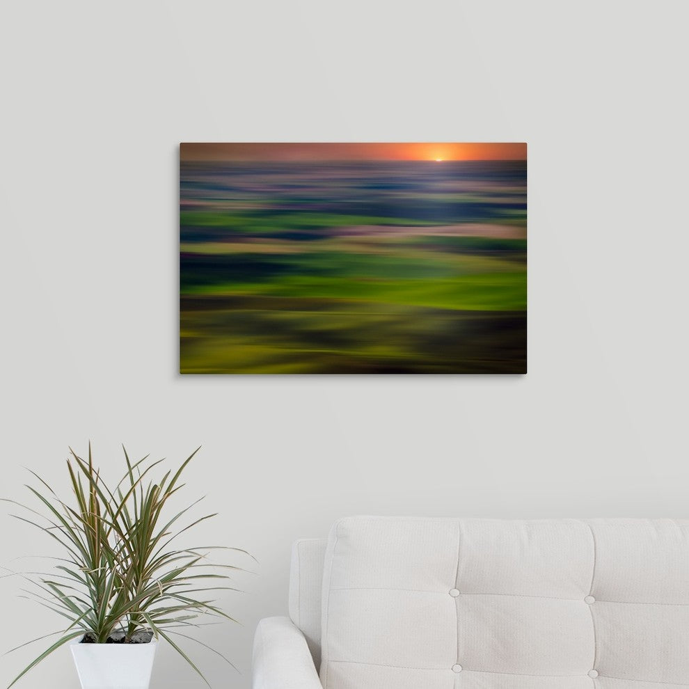 "Pastoral Evening" Wrapped Canvas Art Print, 24"x16"x1.5"