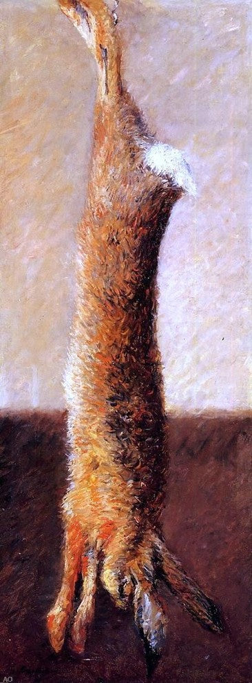 Gustave Caillebotte Hare, 15"x30" Wall Decal