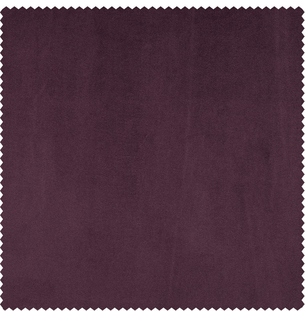 Heritage Plush Velvet Cushion Cover Pair, Winter Plum, 18w X 18l