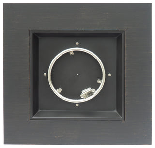 Jairo Outdoor 33" Square Fire Pit, Brushed Brown