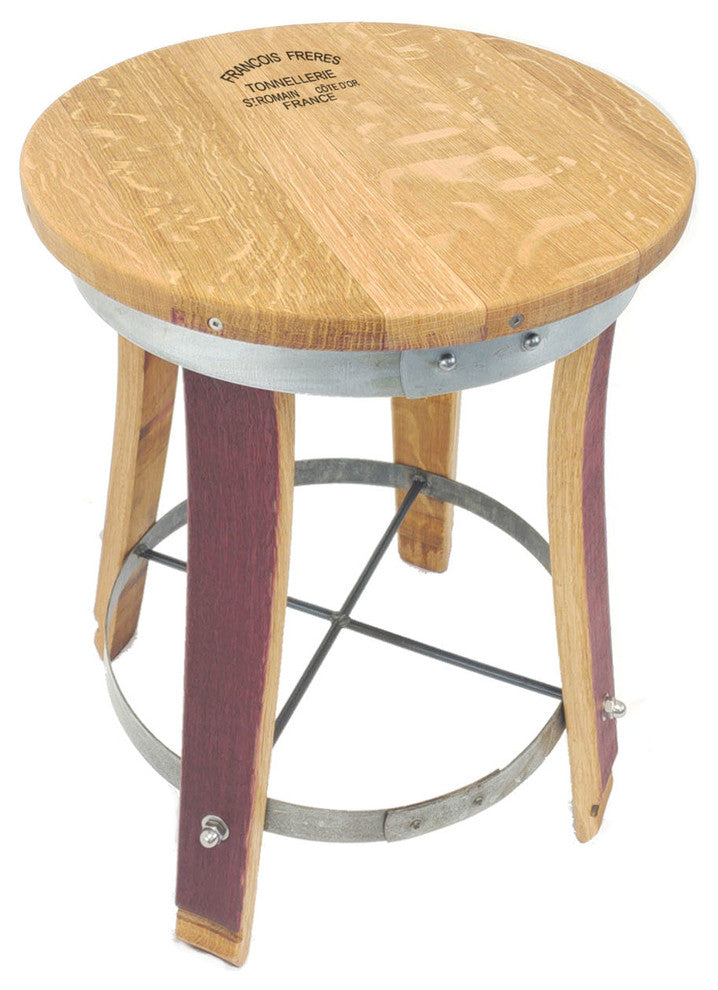 Swivel Top Wine Barrel Stool, 30