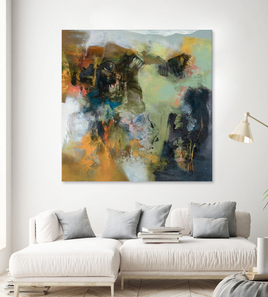 Rock Corral - 72 x 72 by Emilia Arana
