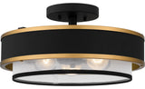 Quoizel-QSF5572EK- 3 Light Semi Flush Mount, Quoizel Semi-Flush Mount