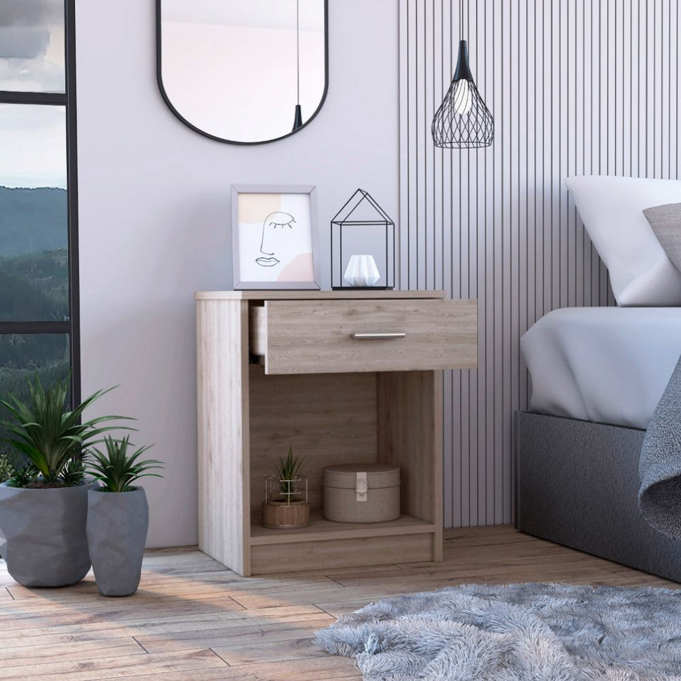 Pictor Nightstand, Light Grey
