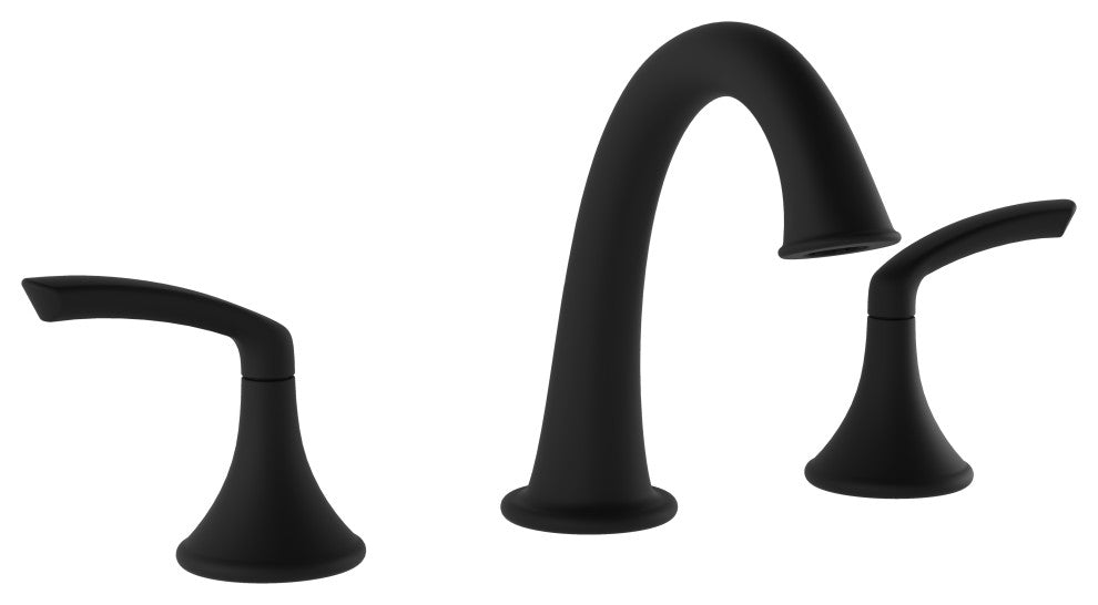 Elm Lavatory Faucet, Matte Black, Push Pop Drain