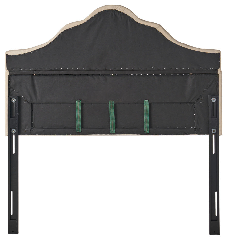 GDF Studio Orlban Beige Fabric Queen, Full Headboard