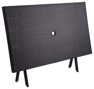 Safavieh Akita Outdoor Folding Table Black