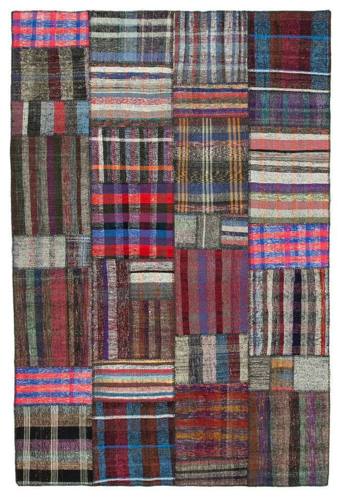 Rug N Carpet - Handmade Anatolian 6' 9'' x 10' 2'' Vintage Patchwork Kilim Rug