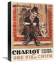 "Charlie Chaplin - French - A Dog's Life, 1918" Canvas Giclee, 12"x16"