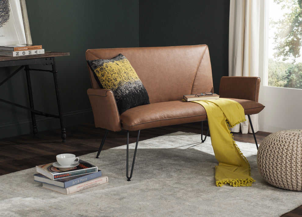 Safavieh Johannes Settee, Camel