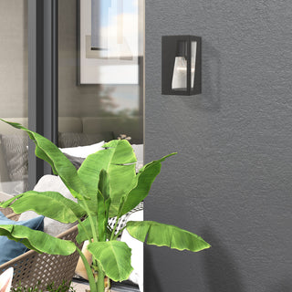 Livex Lighting Forsyth 1-Light Black Outdoor Small Wall Lantern