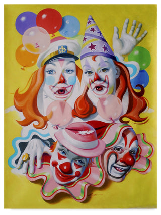 "Clown Portrait" by D. Rusty Rust, Canvas Art