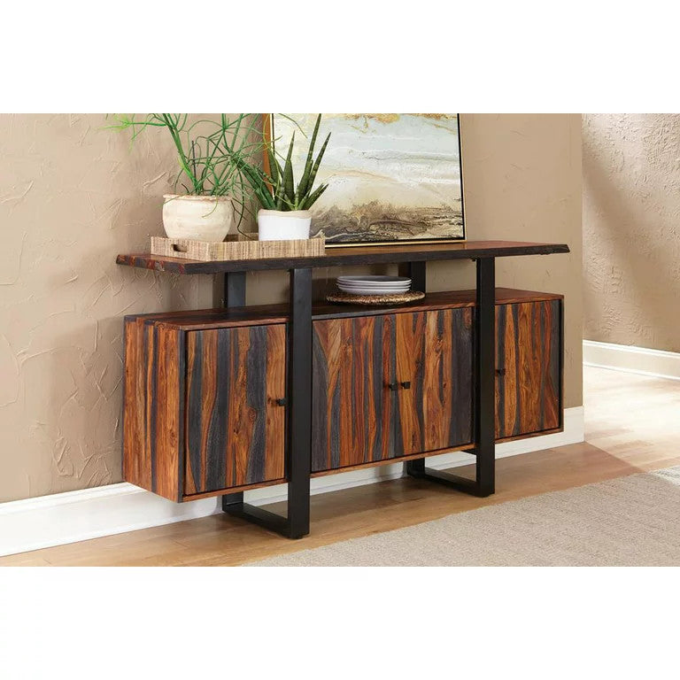 Transitional Sideboard, Floating Top & Several Cabinets With Ample Storage Space