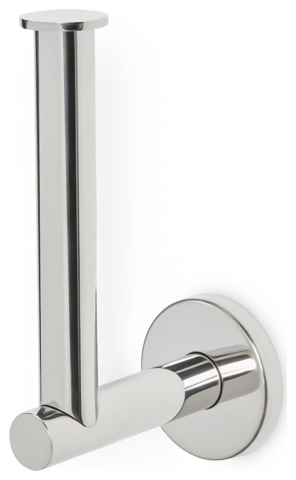 Coronado Wall Mounted Bath Toilet Paper Holder Bar, Stainless Steel, Polished Stainless Steel