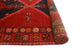 Fine Vintage Distressed Marjorie Red/Navy Runner, 4'7x10'4