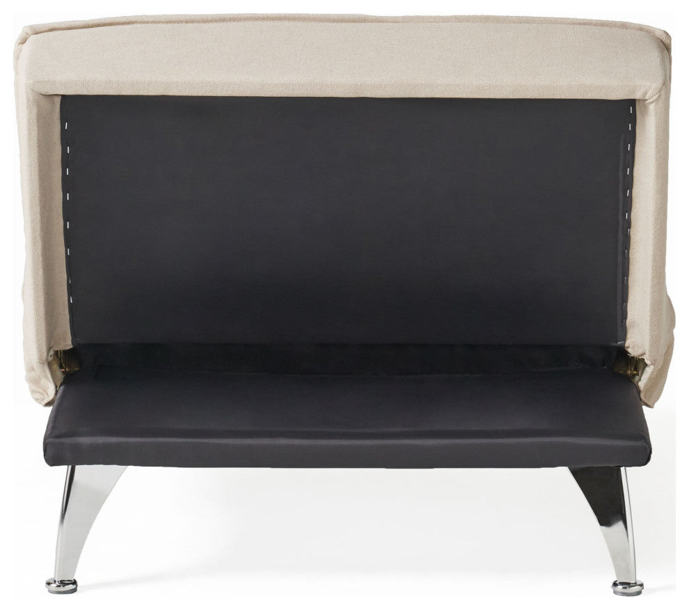 Gemma Modern Fabric Reclining Chair Ottoman
