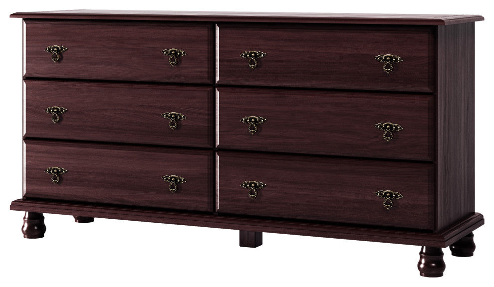 100% Solid Wood Kyle Dresser, Java