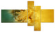 3D Prickly Digital Illustration, Abstract Canvas Art Print, 60"x32", 5 panels