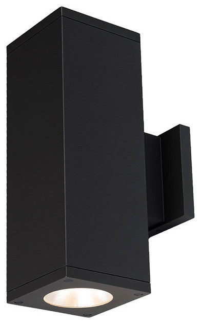 Cube Architectural 5" LED Wall-Light Straight 33 Deg Beam 2700K, Black