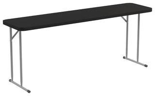 Kathryn 6-Foot Plastic Folding Training Table, Black