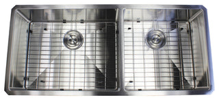 42" 16 Gauge Undermount Double Bowl Stainless Steel Sink Package