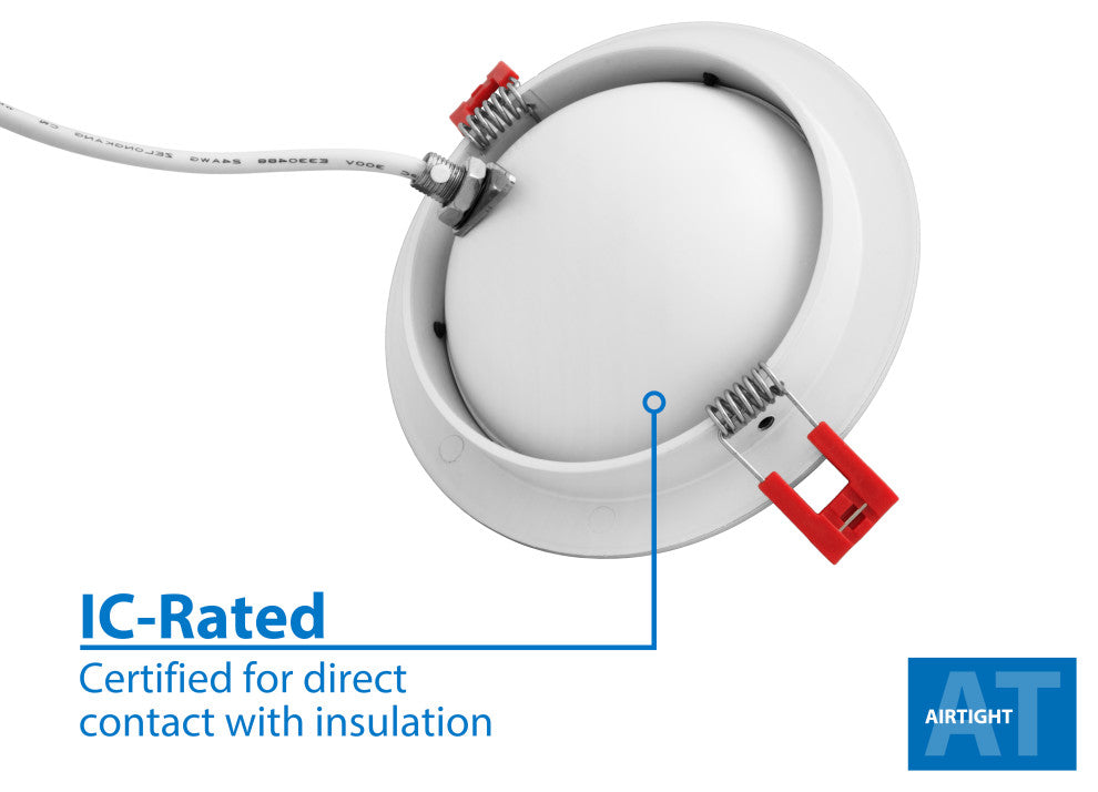 DGF 4" Selectable Canless Floating Gimbal LED Recessed Downlight, White