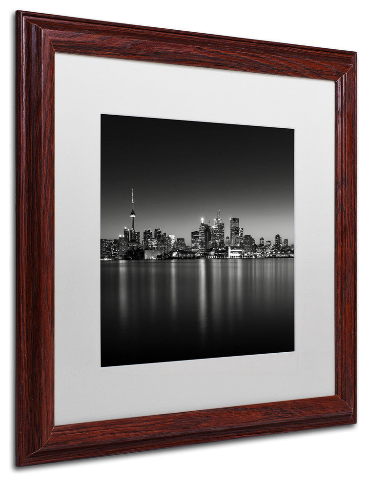 'Lights' Matted Framed Canvas Art by Dave MacVicar