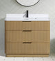 Ari Kitchen and Bath Calamigo 42" Freestanding Bathroom Vanity Oak