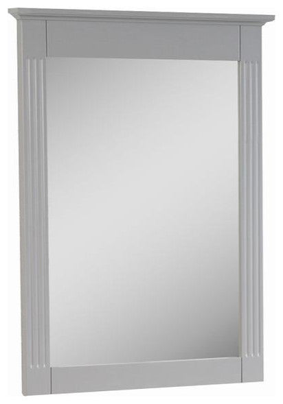 Solid Wood Bathroom Vanity Mirror for Wall Mounted, Titainum Grey, 26x33, 2 Pieces