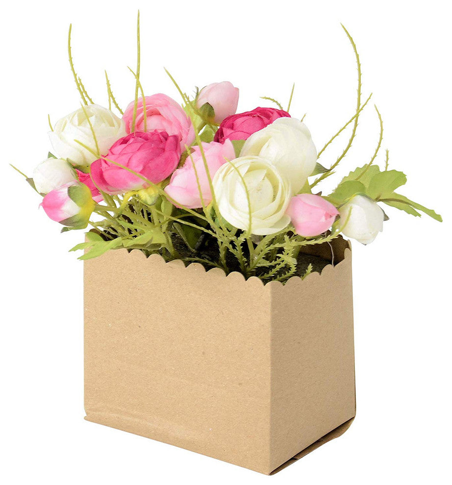 Country Style Paper-Bag Rose Centerpiece