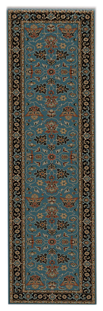Antiquity Ledbury Runner, Blue, 2'6" x 10', Persian