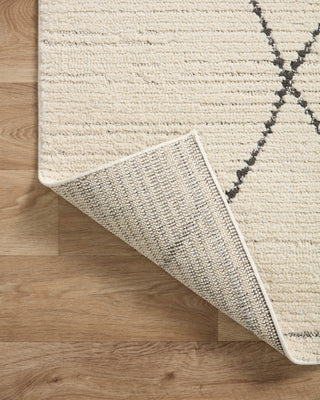 Loloi II Fabian Ivory/Charcoal 18"x18" Sample Rug