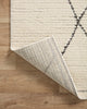 Loloi II Fabian Ivory/Charcoal 18"x18" Sample Rug