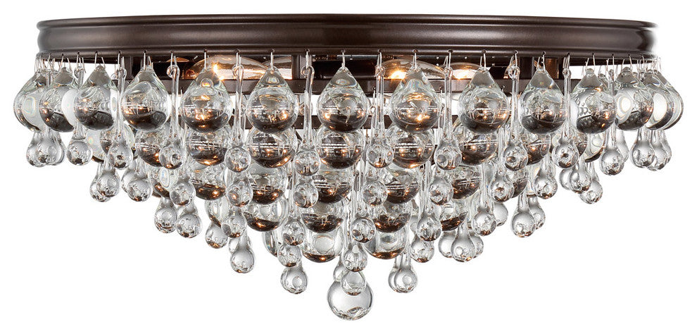 Calypso 6-Light Ceiling Mount, Vibrant Bronze Finish