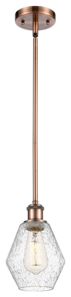 Innovations 516-1S-AC-G654-6-LED 1-Light Mini Pendant, Antique Copper