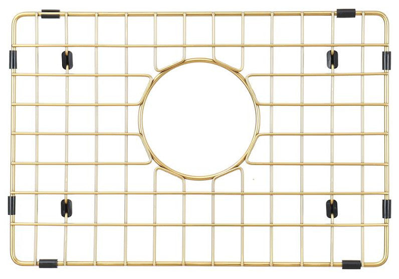 Sink Protector Matte Gold 304 Stainless Steel, Sink Bottom Grid, 14x11