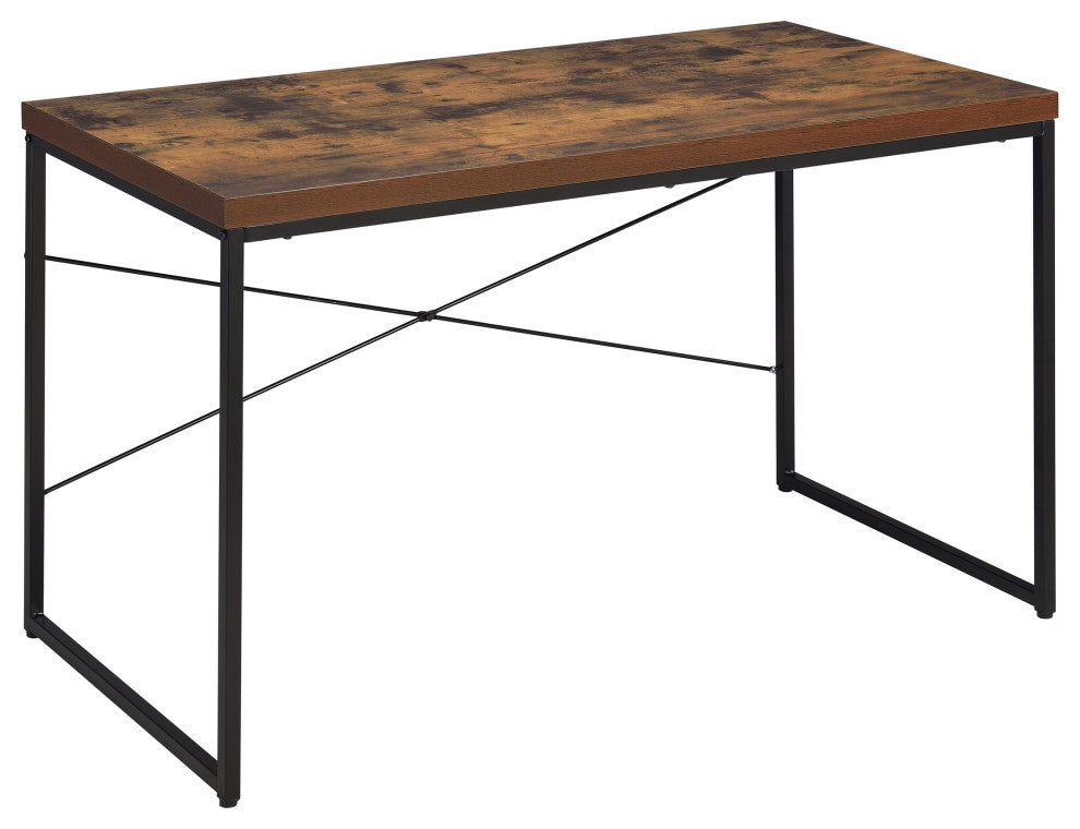 ACME Bob Console Table, Weathered Oak and Black Finish