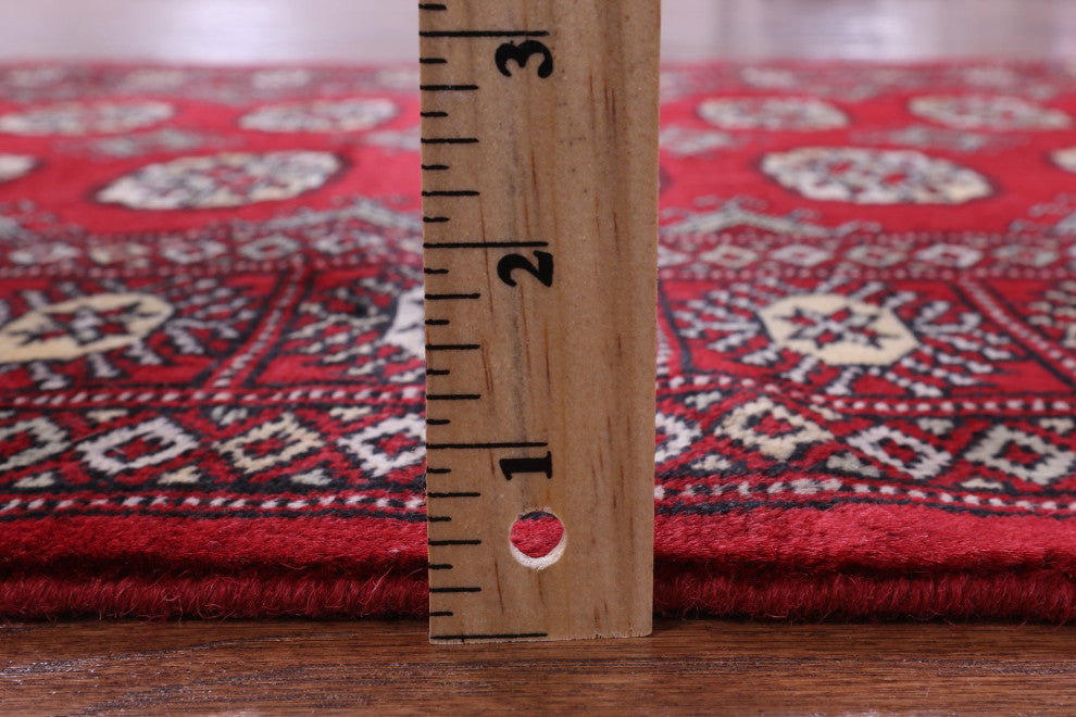 3' 1" X 5' 0" Silky Bokhara Hand Knotted Wool Rug - Q13816