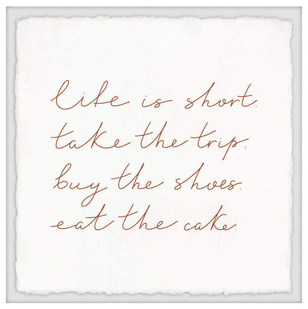 "Eat the Cake II" Framed Painting Print, 12x12