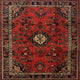 Ahgly Company Indoor Square Traditional Area Rugs, 4' Square