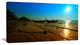 "Sunset With Boats in Andaman Sea" Modern Seascape Canvas Artwork, 40"x20"