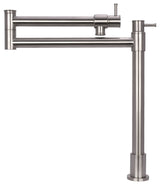 Copper Pot Filler Kitchen Faucet Deck-Mounted, Brushed Nickel