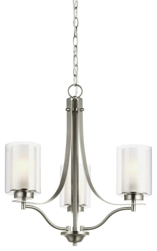 Elmwood Park 3-Light Chandelier, Brushed Nickel