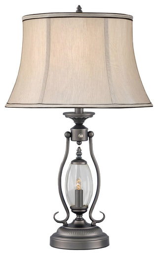 Revere Gunmetal Clear Table, Single