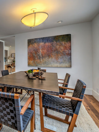 "Grey Green Forest Abstract" Print on Canvas by Chris Vest