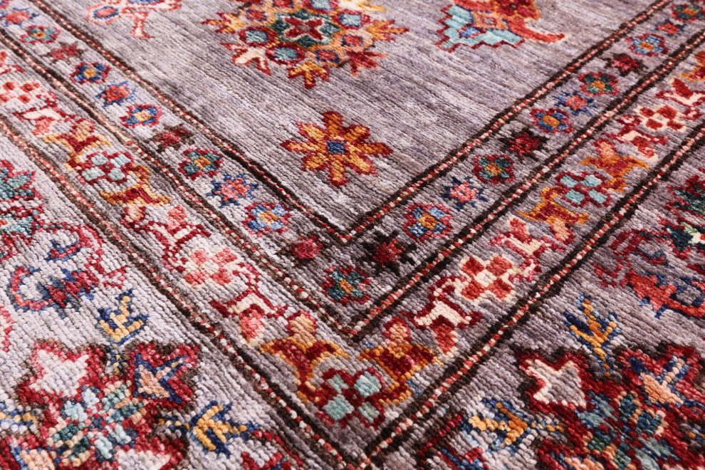 Super Kazak Hand Knotted Wool Rug 5' 8" X 7' 10" Q10256