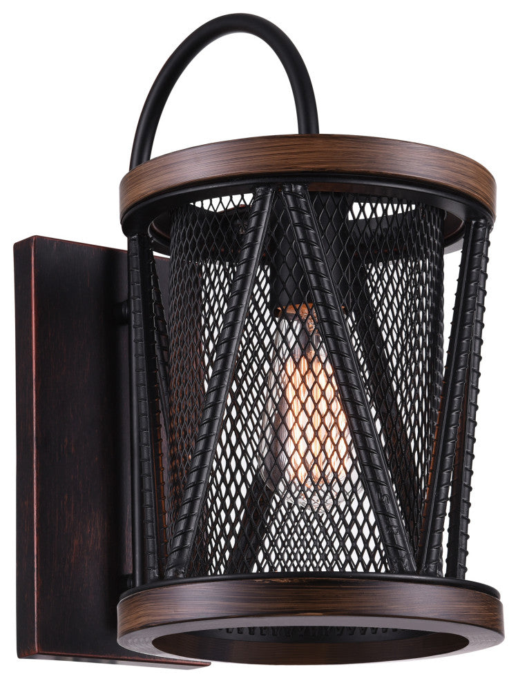 CWI Lighting 9954W8-1-101 Parsh 1 Light Wall Sconce With Pewter Finish