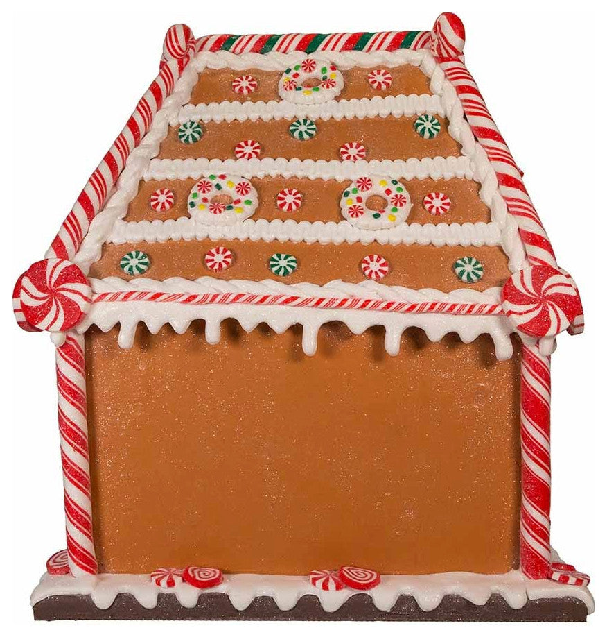 Kurt Adler 13" Battery-Operated Gingerbread House With LED Light and Timer